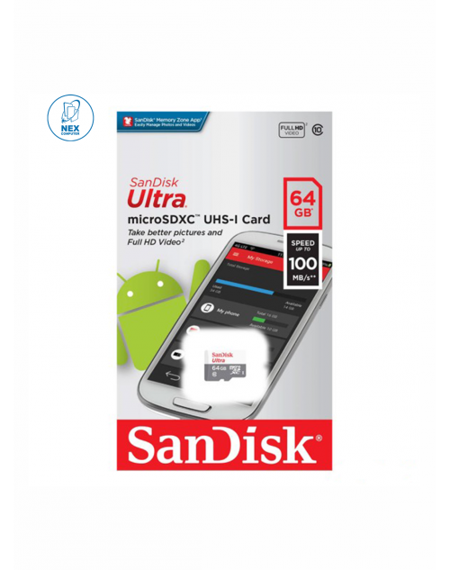 Sandisk Ultra MicroSDXC UHS-I Memory Card 64GB